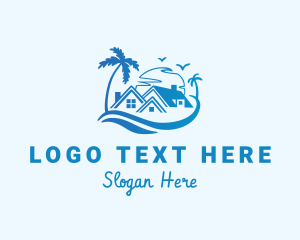 Beach Vacation House Logo