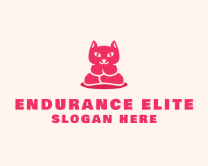 Yoga Cat Guru logo design