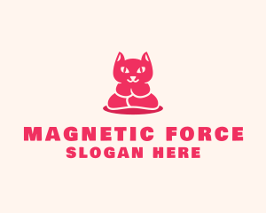 Yoga Cat Guru logo design