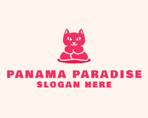 Yoga Cat Guru logo design