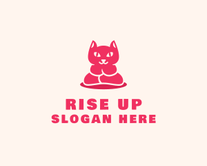 Yoga Cat Guru logo design