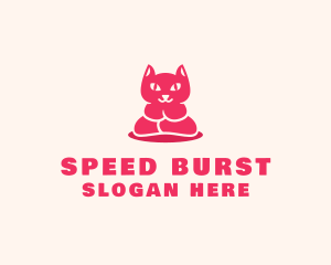 Yoga Cat Guru logo design