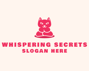 Yoga Cat Guru logo design