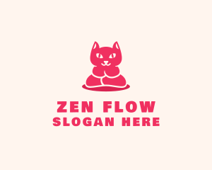 Yoga - Yoga Cat Guru logo design