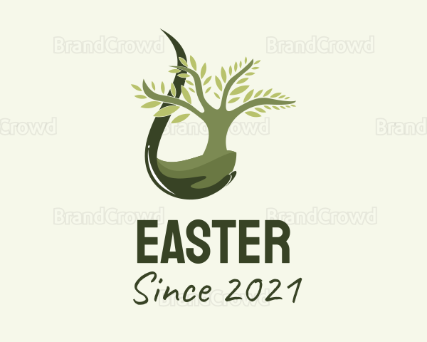 Green Tree Droplet Logo