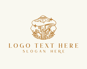 Spore - Healing Magic Mushroom logo design