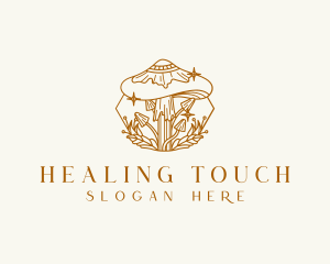 Healing Magic Mushroom logo design