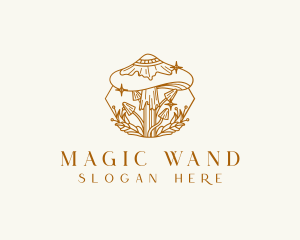 Healing Magic Mushroom logo design