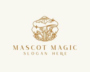 Healing Magic Mushroom logo design