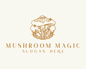 Mushroom - Healing Magic Mushroom logo design