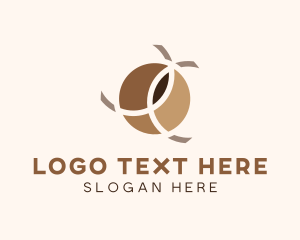 Coffee Bean - Coffee Barista Cafe logo design