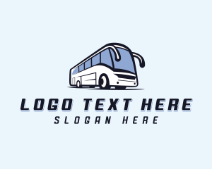 Road Trip - Travel Shuttle Bus logo design