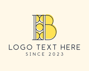 Real Estate - Interior Designer Letter B logo design