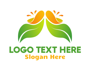 Organic Juice Leaf Logo