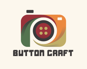 Colorful Camera Button logo design