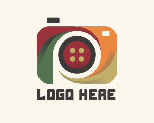 Photgraphy - Colorful Camera Button logo design