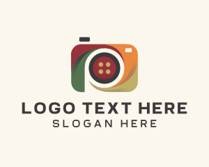 Paparazzi - Photography Camera Button logo design