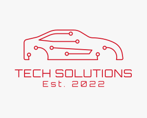 Techno - Techno Car Circuit logo design