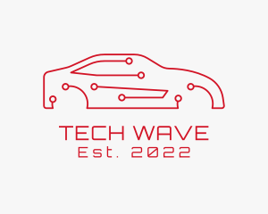 Techno Car Circuit logo design