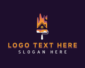 Eco Friendly Products - House Paint Roller logo design