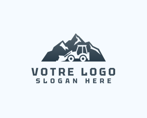 Mountain Digger Construction Logo