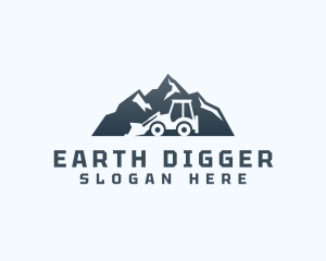 Digger - Mountain Digger Construction logo design