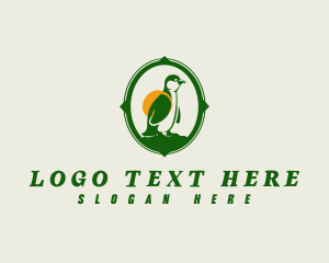 Outdoor - Australian Backpacker Penguin logo design