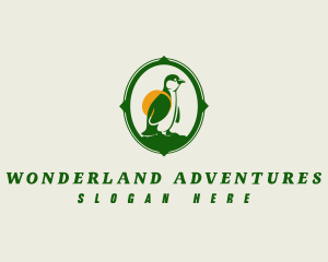 Australian Backpacker Penguin logo design