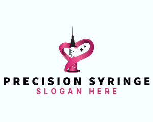 Syringe - Syringe Heart Healthcare logo design