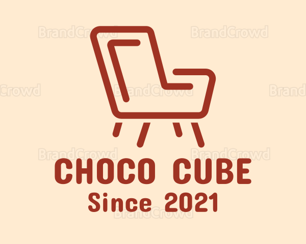 Minimalist Barrel Chair Logo