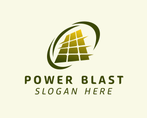 Solar Panel Power logo design