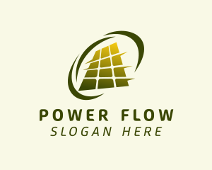 Solar Panel Power logo design