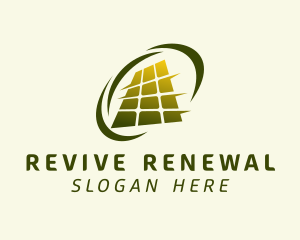 Solar Panel Power logo design