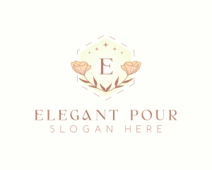 Floral Nature Wedding logo design