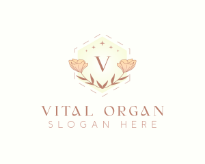 Floral Nature Wedding logo design