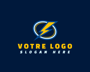Electric Lightning Thunderbolt  Logo