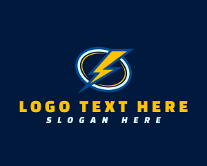 Charging - Electric Lightning Thunderbolt logo design