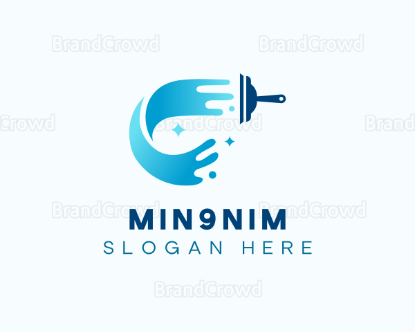 Wiper Squeegee Cleaning Logo