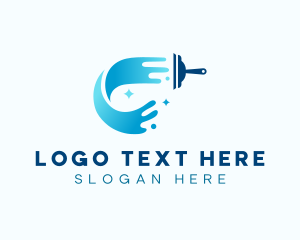 Squeegee - Wiper Squeegee Cleaning logo design