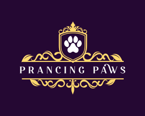 Royal Paw Print logo design