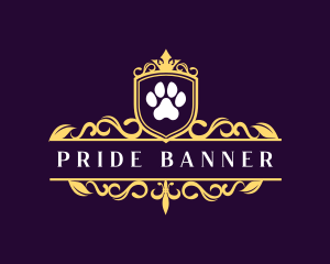 Royal Paw Print logo design