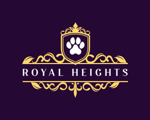 Royal Paw Print logo design