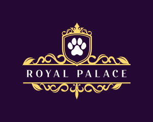 Royal Paw Print logo design