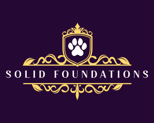 Royal Paw Print logo design