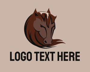 Animal - Wild Horse Head logo design