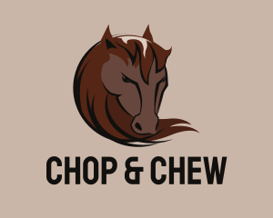 Wild - Wild Horse Head logo design