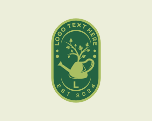 Gardening - Watering Can Landscaping logo design