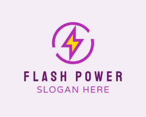 Lightning Energy Power logo design