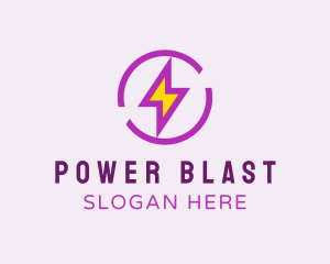 Lightning Energy Power logo design