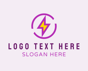 Startup - Lightning Energy Power logo design